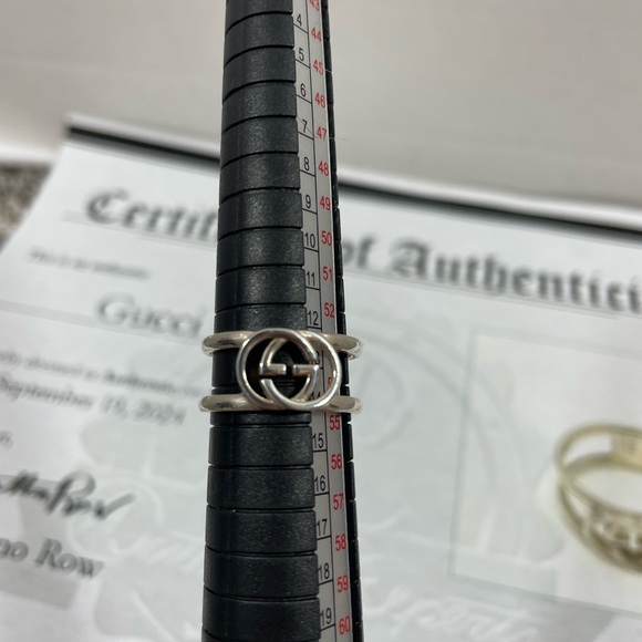 Authentic GUCCI Sterling silver ring size 7 with certificate - Picture 3 of 7